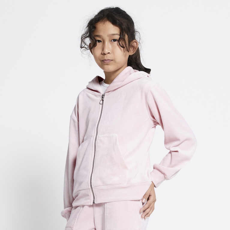 Velours-Kapuzenpullover "Ellie star"